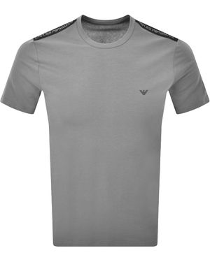 Armani Emporio Core Logo Band T Shirt Shade - Grey