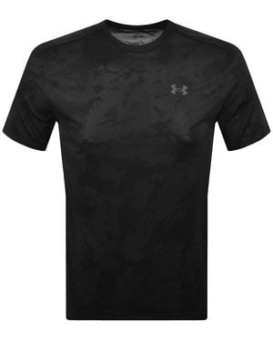 Under Armour Tech Jacquard T Shirt - Black