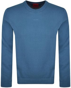 HUGO San Cassius Knit Jumper - Blue