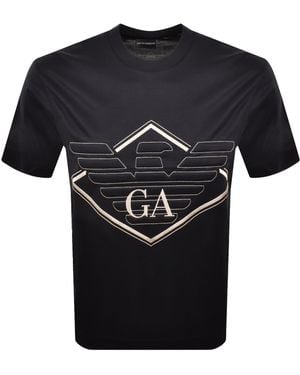Armani Emporio Logo T Shirt - Black