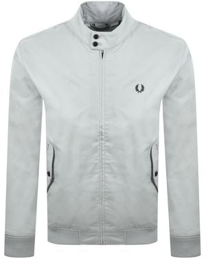Fred Perry Twill Harrington Jacket - Gray