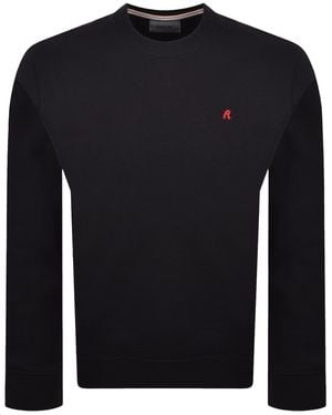 Replay Crew Neck Sweatshirt - Black