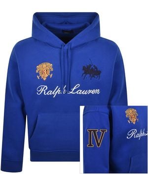 Ralph Lauren Logo Hoodie - Blue