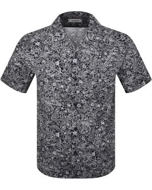 Replay Floral Shirt - Grey