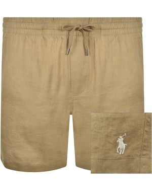 Ralph Lauren Linen Prepster Shorts - Natural