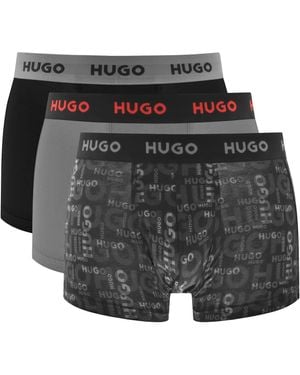 HUGO 3 Pack Trunks - Grey