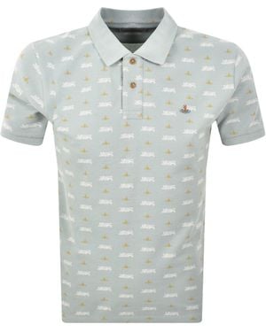 Vivienne Westwood Lion And Orbit Polo - Blue