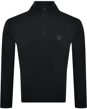 BOSS Boss Zetrust Quarter Zip Sweatshirt - Black