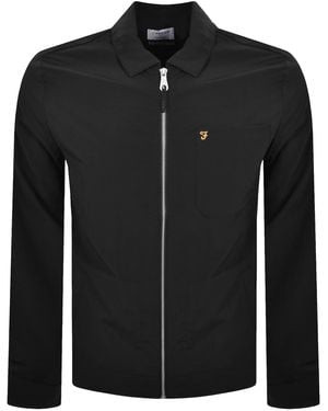 Farah Farah Fintoni Long Sleeve Overshirt - Black