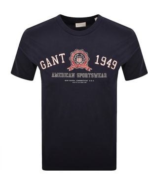 GANT Original Graphic T Shirt - Blue