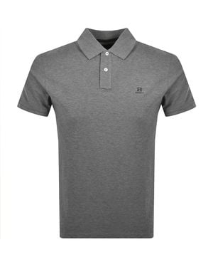Hackett Heritage Logo Polo T Shirt - Gray