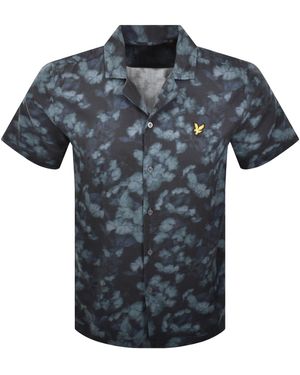 Lyle & Scott Floral Print Shirt - Blue