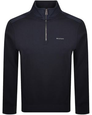 Belstaff Alloy Quarter Zip Sweatshirt - Blue