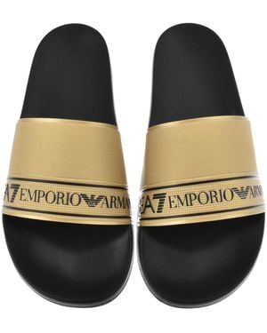 EA7 Emporio Armani Beach Sliders - Black