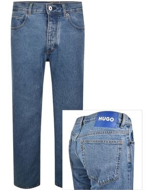HUGO Straight Fit Jonah Mid Jeans - Blue