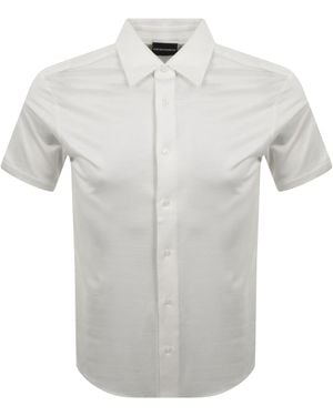 Armani Emporio Short Sleeved Shirt Off - Gray