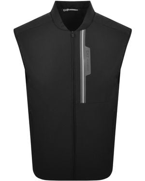 EA7 Emporio Armani Logo Gilet - Black