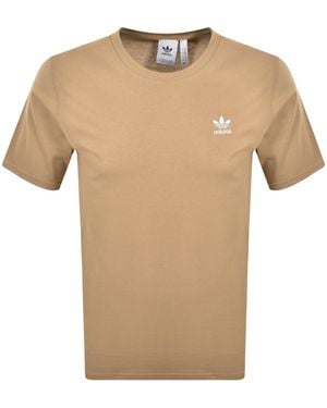 adidas Originals Adidas Trefoil Essential T Shirt - Natural