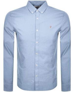Farah Farah Brewer Slim Fit Shirt - Blue