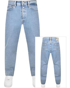 Replay M9Z1 Straight Jeans Light Wash - Blue