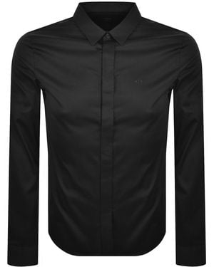 ARMANI EXCHANGE Slim Fit Shirt - Black