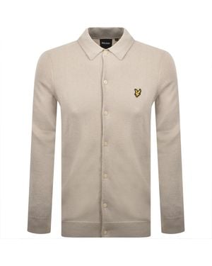 Lyle & Scott Cotton Merino Knitted Shirt - Natural