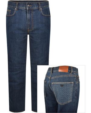 Armani Emporio J76 Straight Fit Jeans Denim - Blue