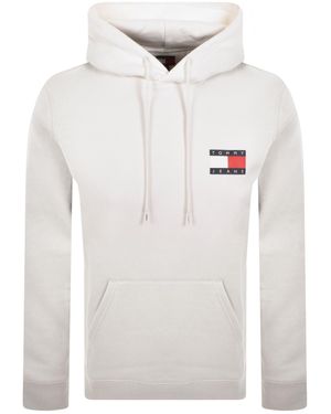 Tommy Hilfiger Essential Flag Logo Hoodie - White
