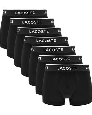 Lacoste Underwear 7 Pack Trunks - Black