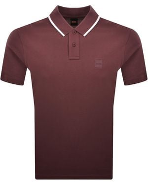 BOSS Boss Passerford Polo T Shirt - Red
