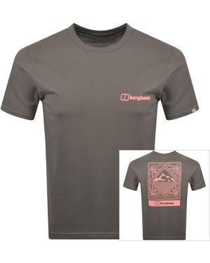 Berghaus Matrix Logo T Shirt Dark - Grey
