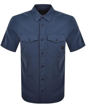 G-Star G-Star Marine Slim Short Sleeved Shirt - Blue