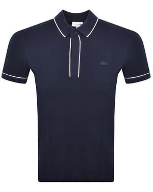 Lacoste Tipped Polo T Shirt - Blue