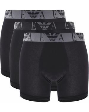 Armani Emporio 3 Pack Boxer Briefs - Black