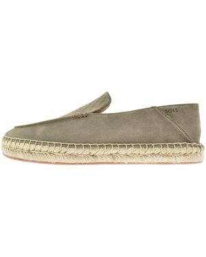 BOSS BUSINESS Boss Madeira Slip On Shoes Open - Natural