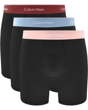 Calvin Klein Underwear 3 Pack Boxer Briefs - Black