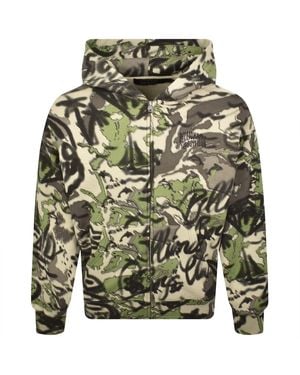 BBCICECREAM Full Zip Camo Hoodie - Green