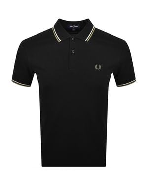 Fred Perry Twin Tipped Polo T Shirt - Black