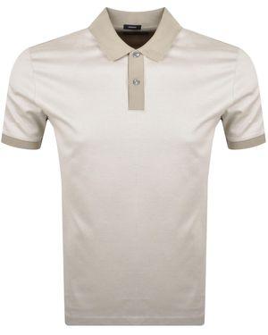 BOSS BUSINESS Boss H Parlay 432 Mercerised Polo T Shirt - Grey