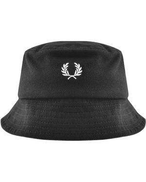 Fred Perry Pique Bucket Hat - Black