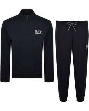 EA7 Emporio Armani Logo Tracksuit - Blue