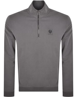 Belstaff Quarter Zip Sweatshirt Tornado - Gray