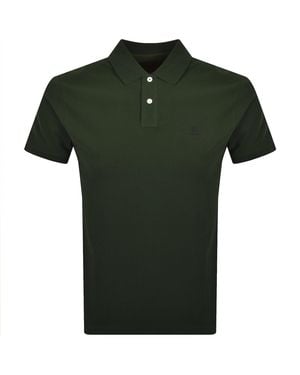 Hackett Heritage Small Logo Polo T Shirt - Green