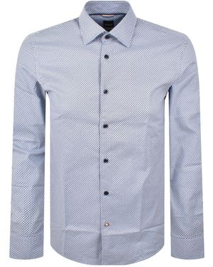 BOSS BUSINESS Boss C Hal Kent Casual Fit Shirt Light - Blue