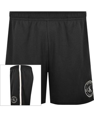 Calvin Klein Waffle Shorts - Black