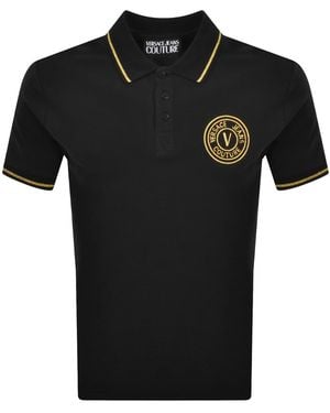Versace Jeans Couture Couture Polo T Shirt - Black