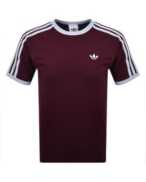 adidas Originals 3 Stripes T Shirt - Purple