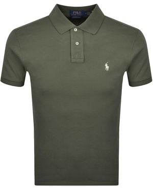 Ralph Lauren Custom Slim Polo T Shirt - Green