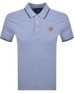 Lyle & Scott Tipped Polo T Shirt - Blue