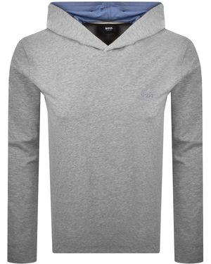 BOSS BUSINESS Boss Mix And Match Hooded T Shirt - Grey